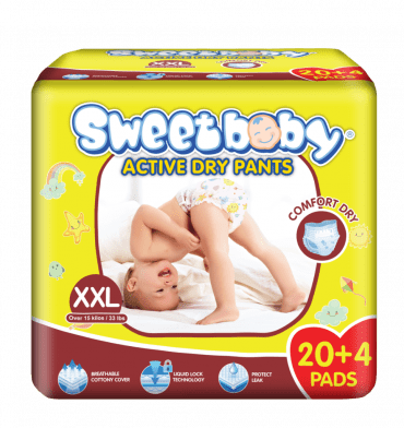 Sweet Baby Active Dry Pants Double Extra Large 20 4 Pads Sweet Baby